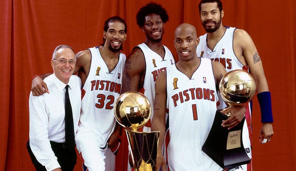 The Detroit Pistons All-Time Starting 5 is Almost All Bad Boys