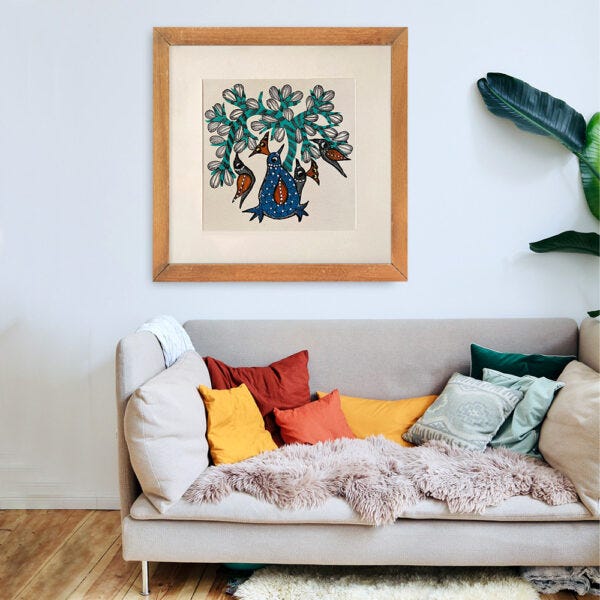 Handmade Painting On Wall by Saaj Decor | by Saaj Decor | Medium