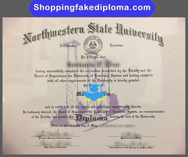 Northwestern State University fake degree | by Wanglei | Aug, 2023 | Medium