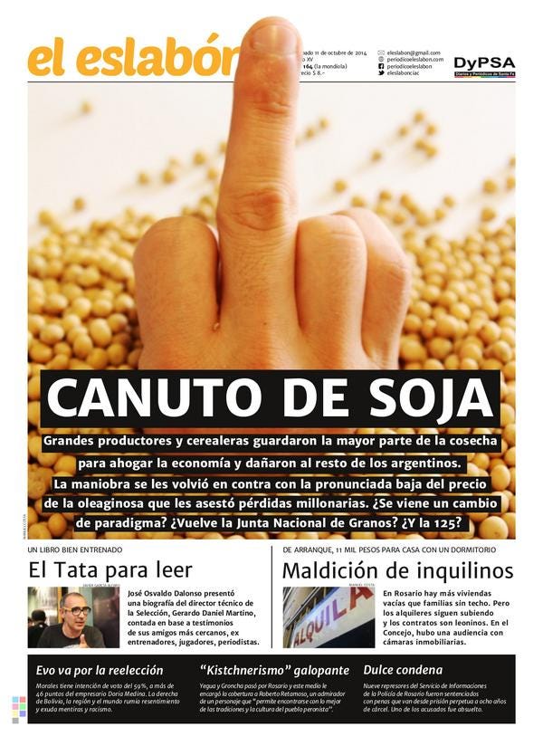 El Eslabón, es un periódico de la ciudad de Rosario creado en