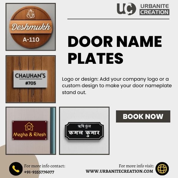 Wooden Office Door Signs & Engraved Plaques