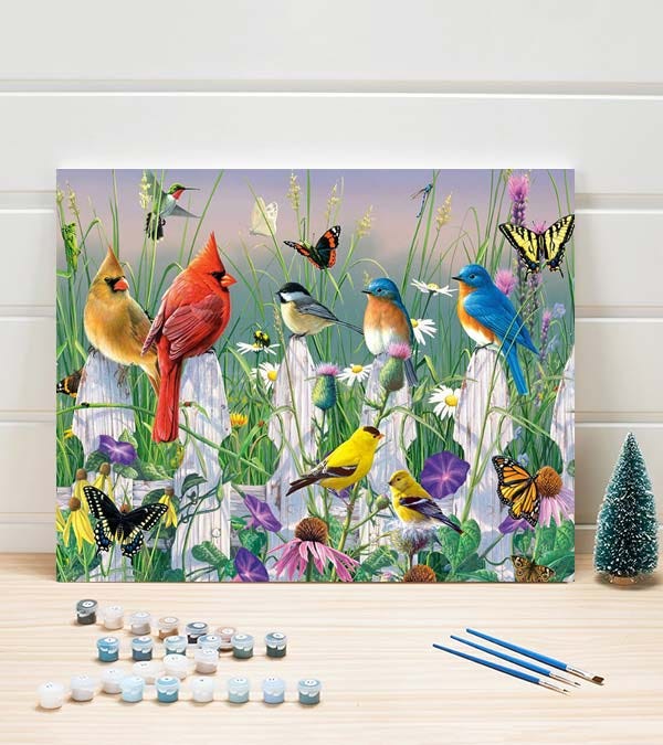 Bright Imagination Strokes: Painting by Numbers Kits for Birds, Dogs, and Disney Magic