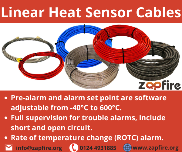 Linear Heat Sensor Cable ZAP FIRE ZAP FIRE Fire Protection AMC