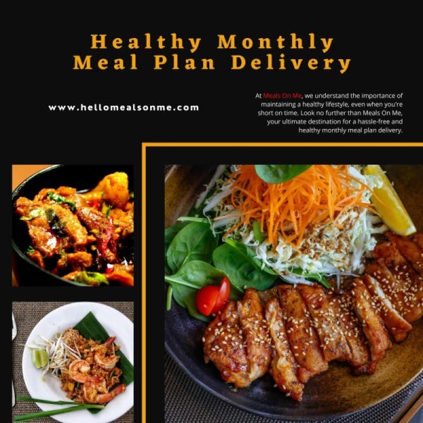 Monthly Healthy Meal Plan Delivery Meals On Me by Monthly Healthy