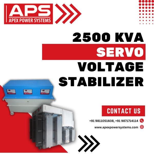 Efficient 2500 KVA Servo Voltage Stabilizer for Reliable Power