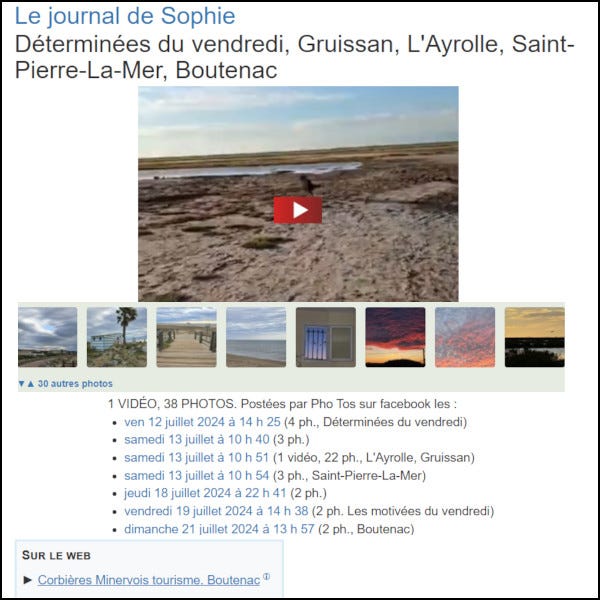 Déterminées du vendredi, Gruissan, L’Ayrolle, Saint-Pierre-La-Mer, Boutenac