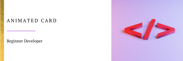 Animated Card (CSS Animation). Create an animated card in HTML & CSS ...