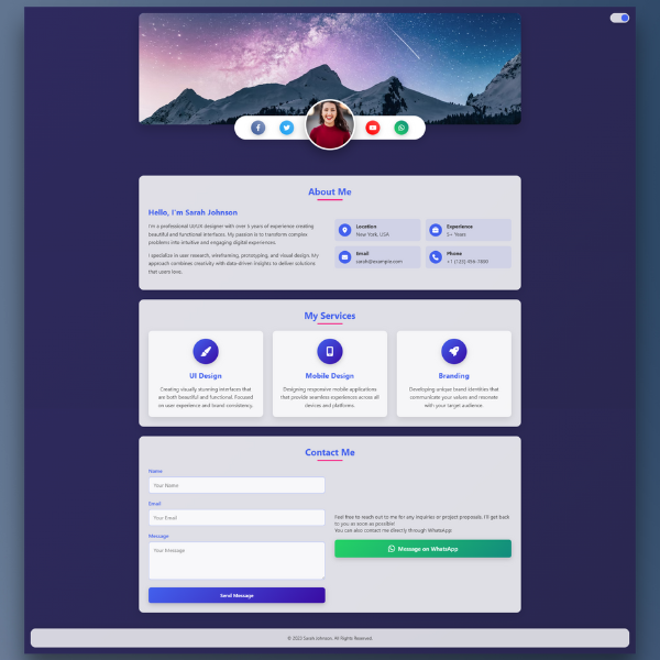 Elite-Folio Profile Template — Elevate Your Digital Presence