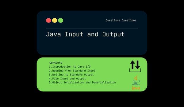 Java Input and Output. Java is a versatile programming… | by Mukesh ...