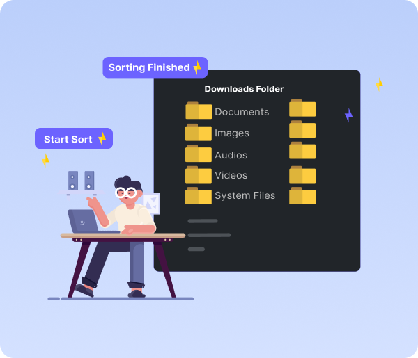 How to Organize Your Files in a snap with SnapSort. ⚡