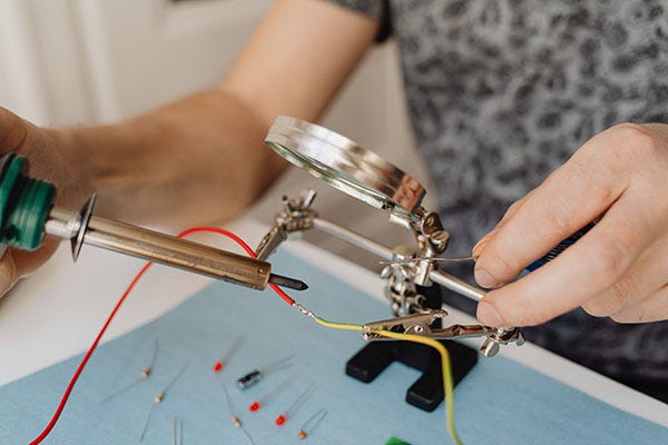 Soldering iron use deals