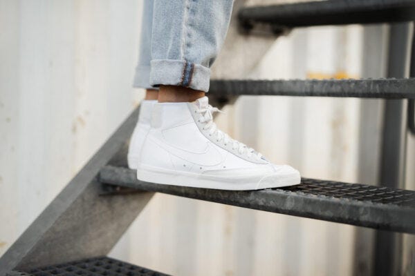 blazer mid 77 trainers wolf grey pure platinum sail