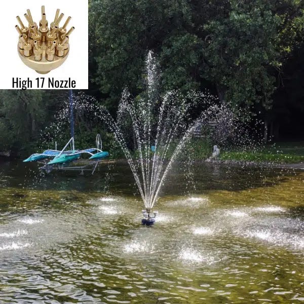 Floating pond fountains with led lights ADMIRAL LAKE AND POND