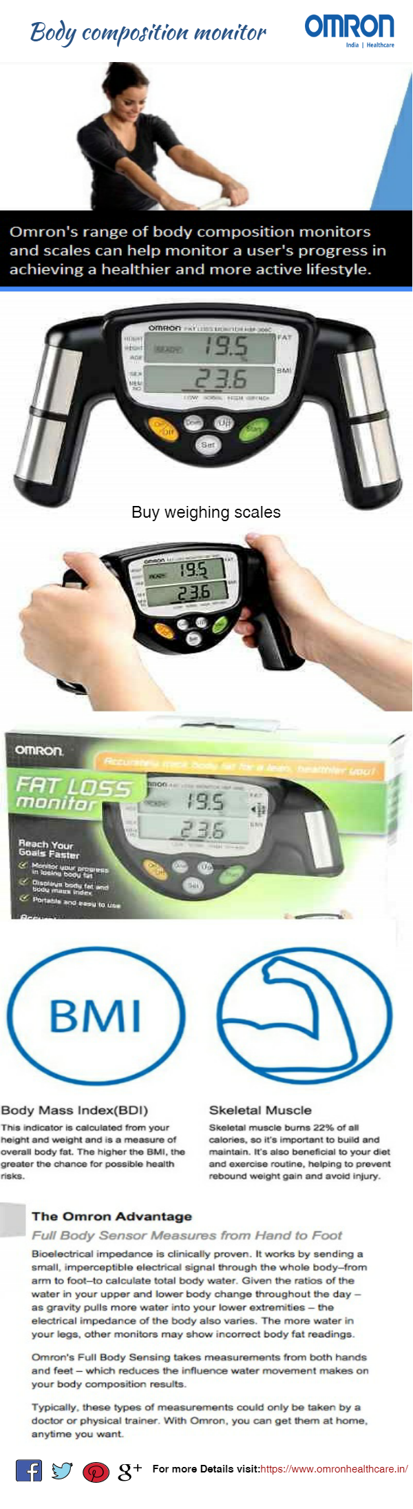 Body composition monitor — Omron. Omron Body composition monitor helps