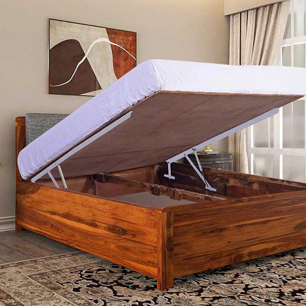 I Redesigned My Bedroom Around One Wooden Bed — Here’s What Changed