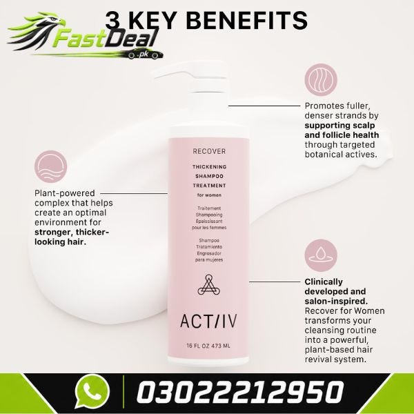 ACTIIV Recover Thickening Shampoo Treatment 473ml In Pakistan 03267188259