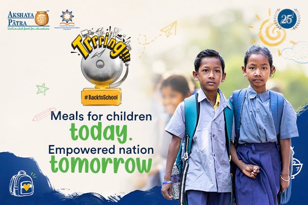 Meals for children today, Empowered nation tomorrow