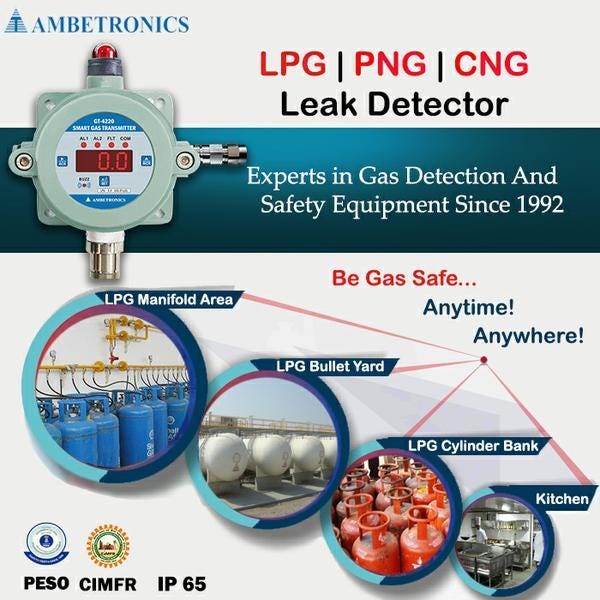 Importance of Gas Leak Detection System PESO Certified LPG Gas