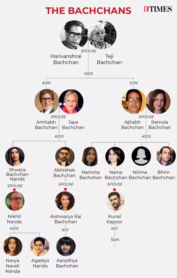 Combinators in CSS using BACHCHANS family tree | by Anchal Gupta | Oct ...