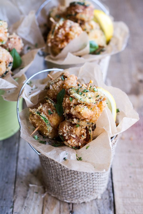 Mac and Cheese Stuffed Fried Zucchini