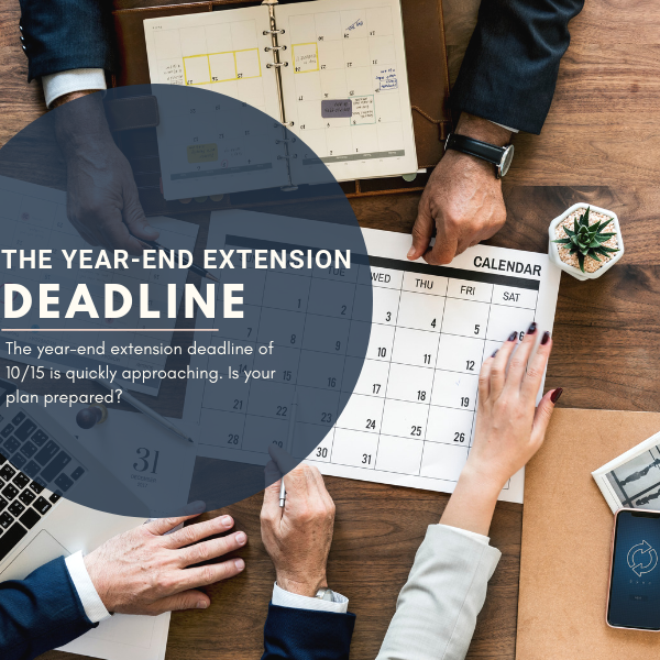 YEAREND EXTENSION DEADLINE APPROACHES by ADMIN Partners, LLC. Medium