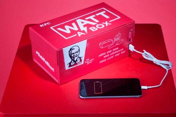 Charge your phone with KFC’s new take-out box | by Fast Food in USA ...
