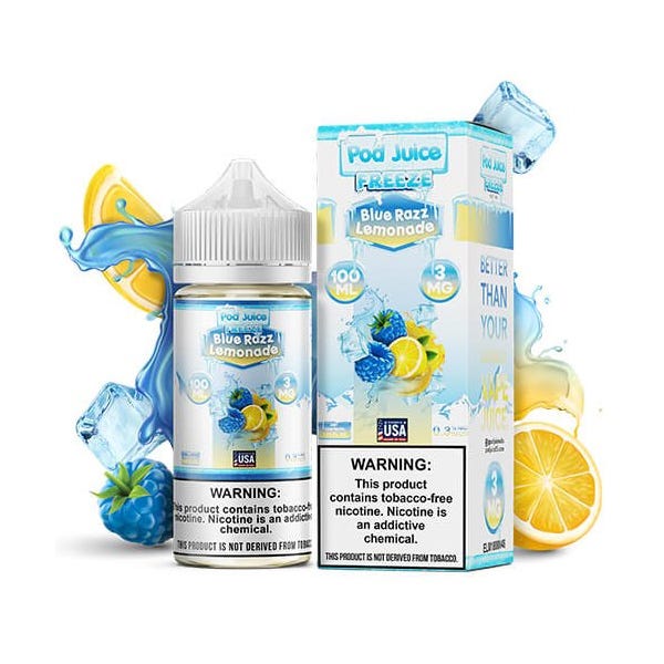 Pod Juice Blue Razz Lemonade Freeze 30ml The Best Blue Raspberry