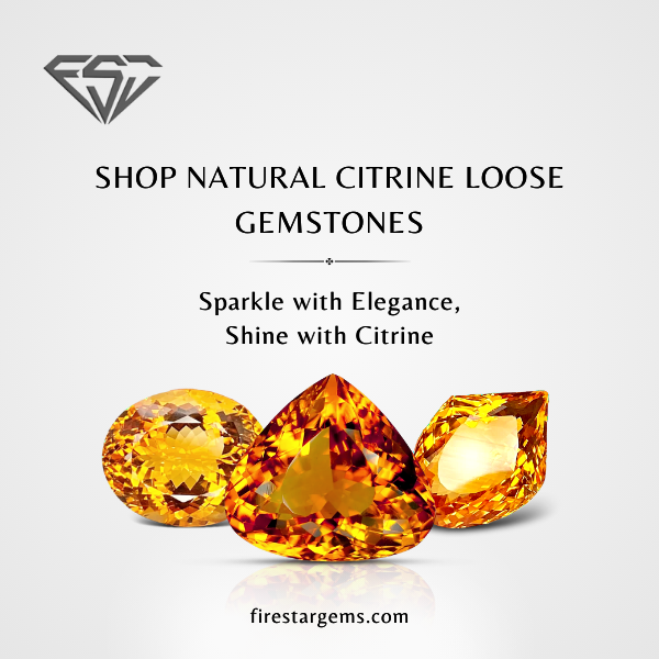 Shop High Quality Natural Citrine Gemstones Fire Star Gems Medium