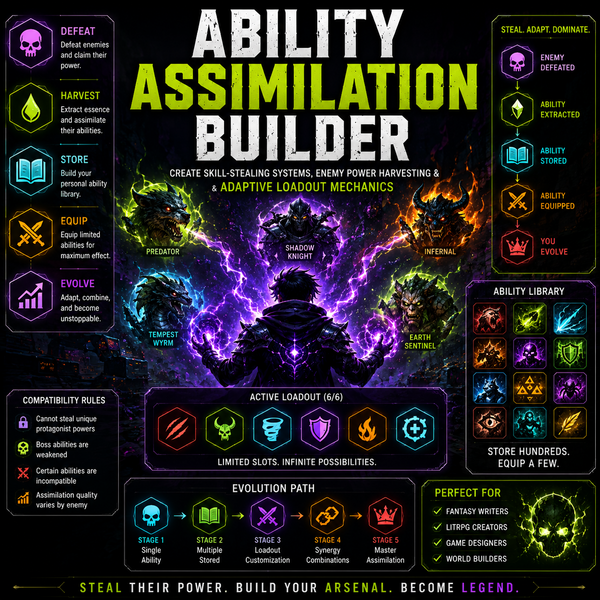 How to Design Skill-Stealing Power Systems for LitRPG and Fantasy
