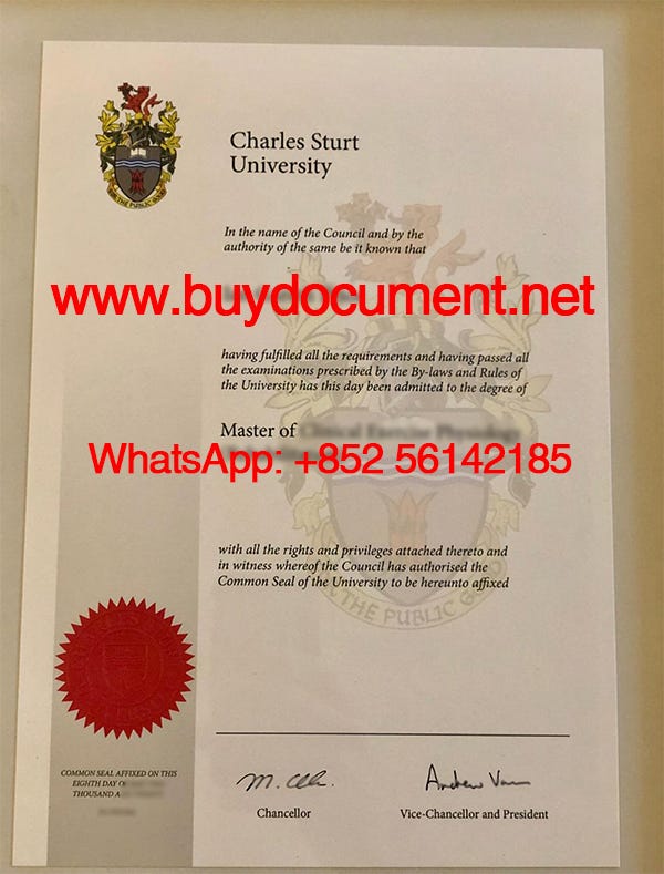 Purchase a fake Charles Sturt University diploma. WhatsApp: +852 56142185 1*nhmhCPIU1ZjGn_Gh1j4emQ