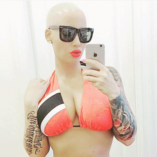 Amber Rose Doesn't Care What You Think About Her Bikini