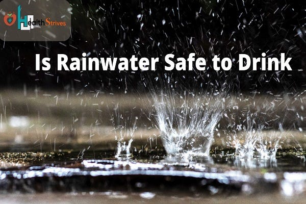 Is rainwater online safe to drink