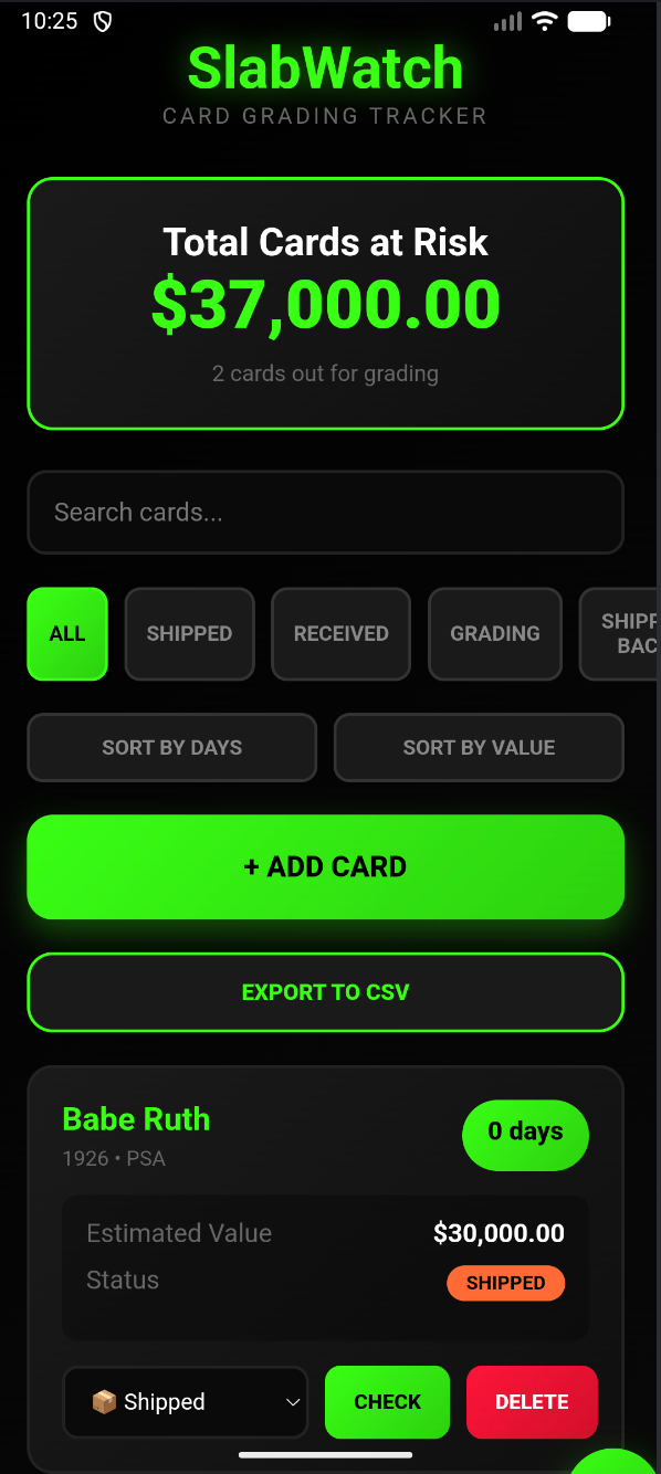 I Built an App to Track Sports Card Grading | by Greg Prince | Medium