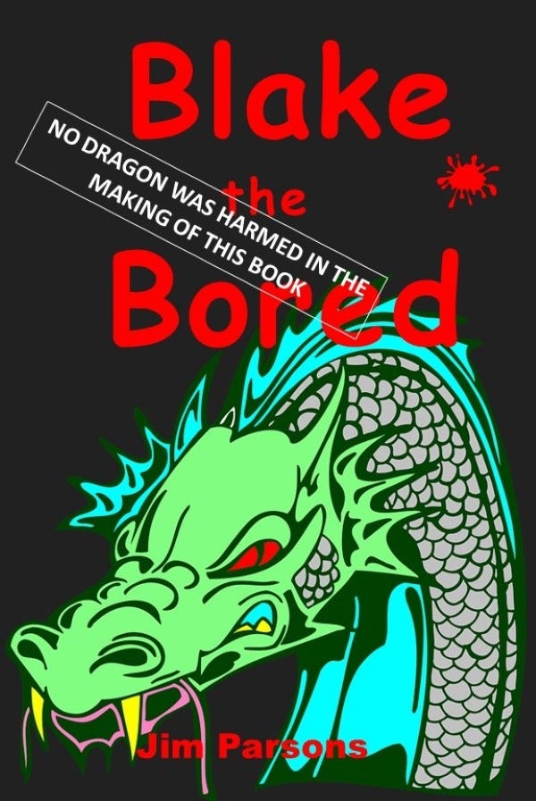 Book cover supplied by the author Jim Parsons