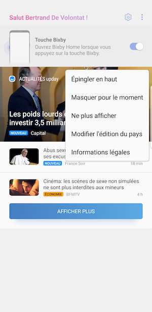Comment créer un raccourci sur Bixby pour continuer à utiliser facilement  UPDAY France sur votre smartphone Samsung | by The upday team | Le blog d' upday | Medium