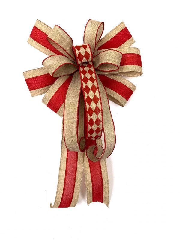 Easy video how to make a beautiful, wired ribbon wreath bow with