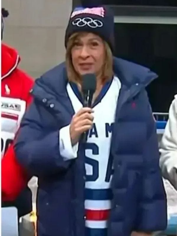 Today 2026 Hoda Kotb Team USA Puffer Jacket