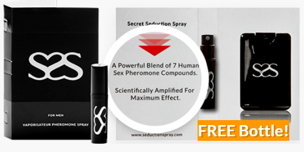 Spray Secret Seduction cu feromoni SSS, Barbătesc, Mostră Gratuită