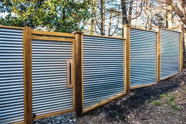 Corrugated fence 2024