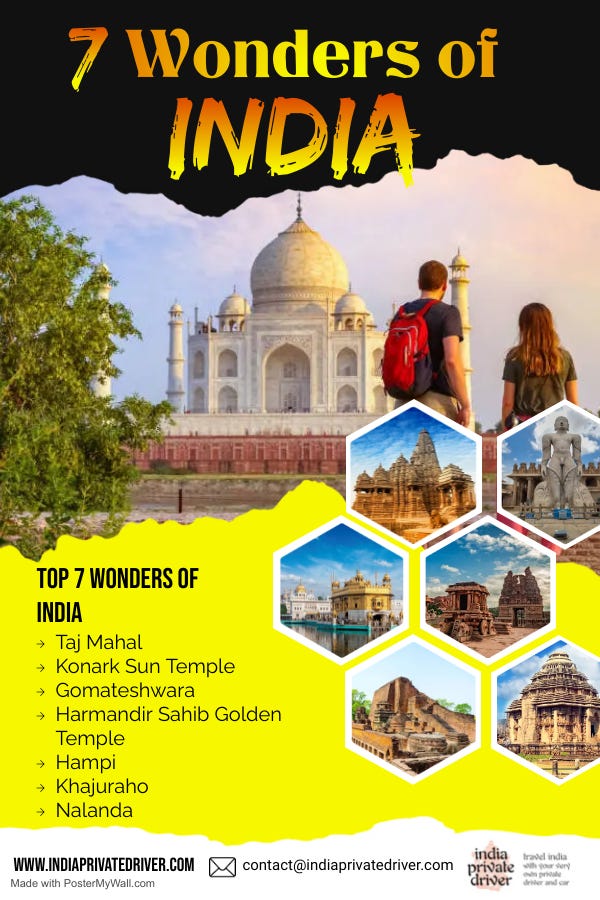 The Seven Wonders of India that everyone should explore by India Private Driver Medium