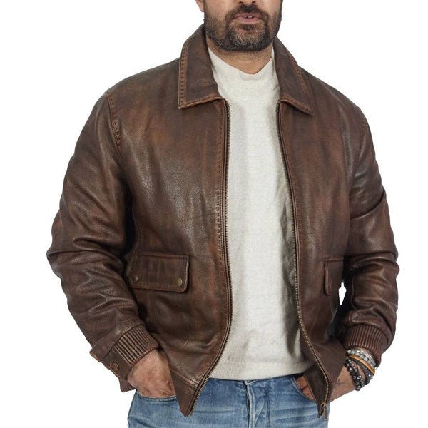 Unlocking Timeless Style: The Brown Leather Jacket by Boston Harbour ...