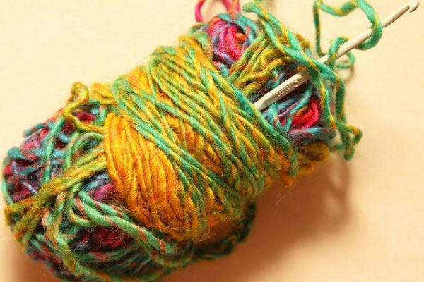 How to keep yarn sale balls from unraveling