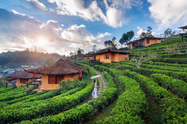 The picturesque scenery of Pai, Thailand.