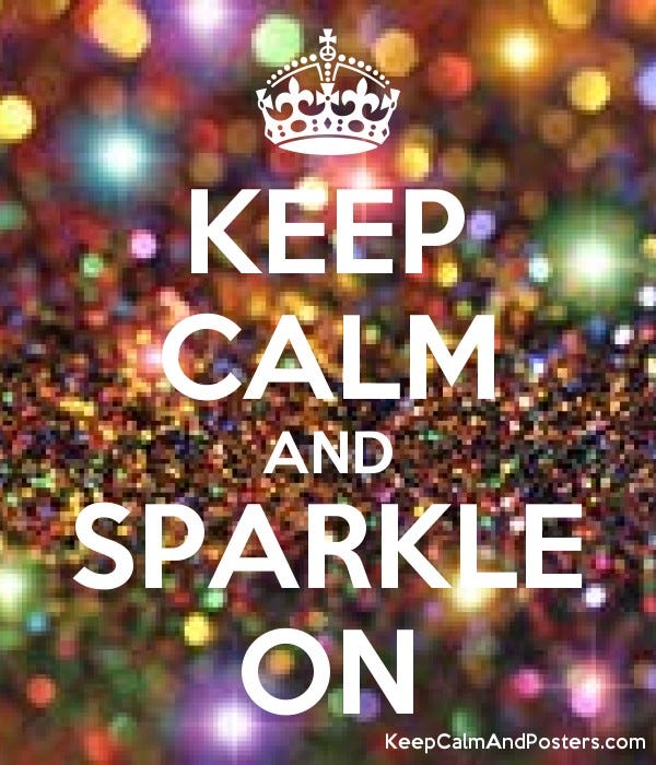 Keep calm and sparkle on: A-Z!. Thank you so much for reading this ...