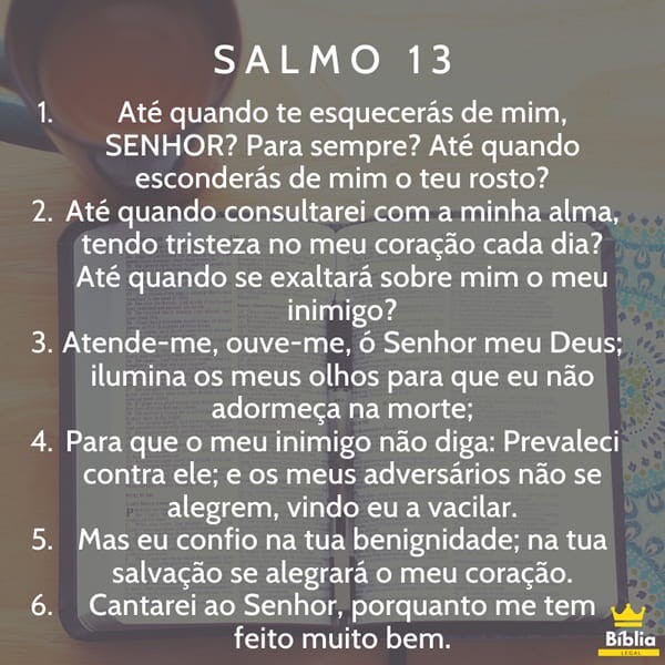 Até quando te esquecerás de mim, SENHOR? Para sempre? Até quando esconderás  de mim o teu rosto? Salmos 13:1 Bom dia!🙌😊 #adventistas #meditacao  #iasd, By Adventistas Leste Mato Grosso