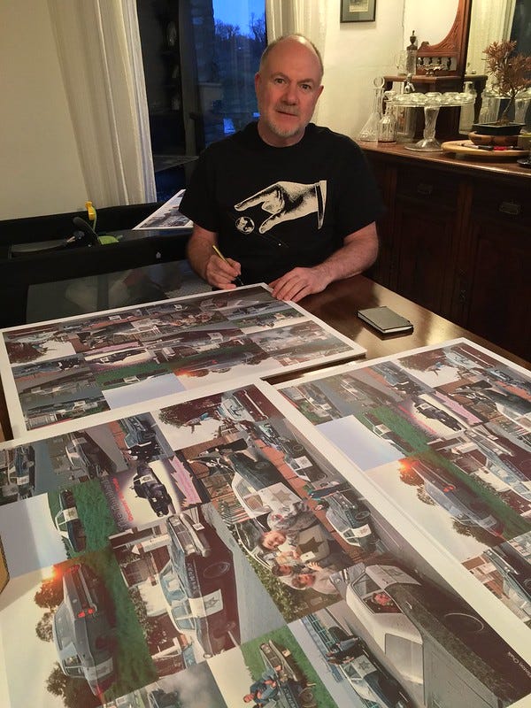 Treat yourself to a Ford Timelord Lithographic Print by Flinton Chalk and help raise funds for The…