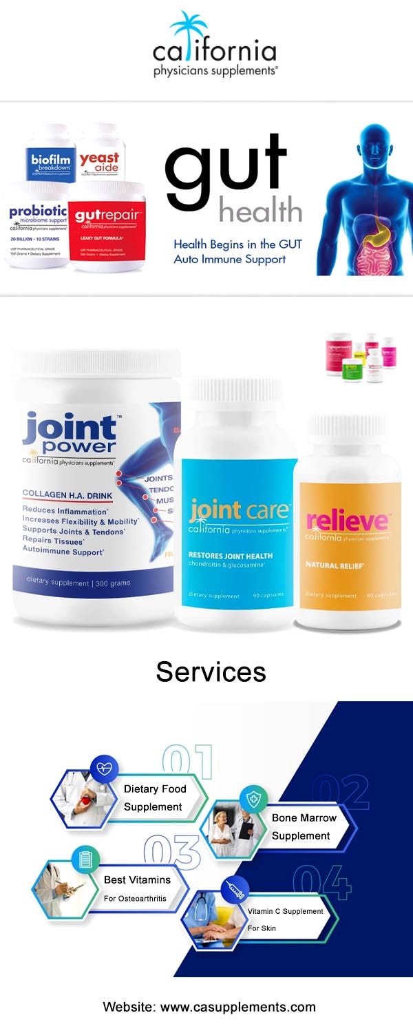 Best Vitamins for Osteoarthritis by California Physicians Supplements