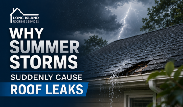 Why Summer Storms Suddenly Cause Roof Leaks
