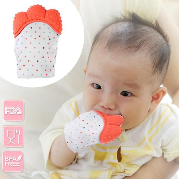 Baby Teething Mitten. BABY TEETHING MITTEN by Baby Shop 92 Medium