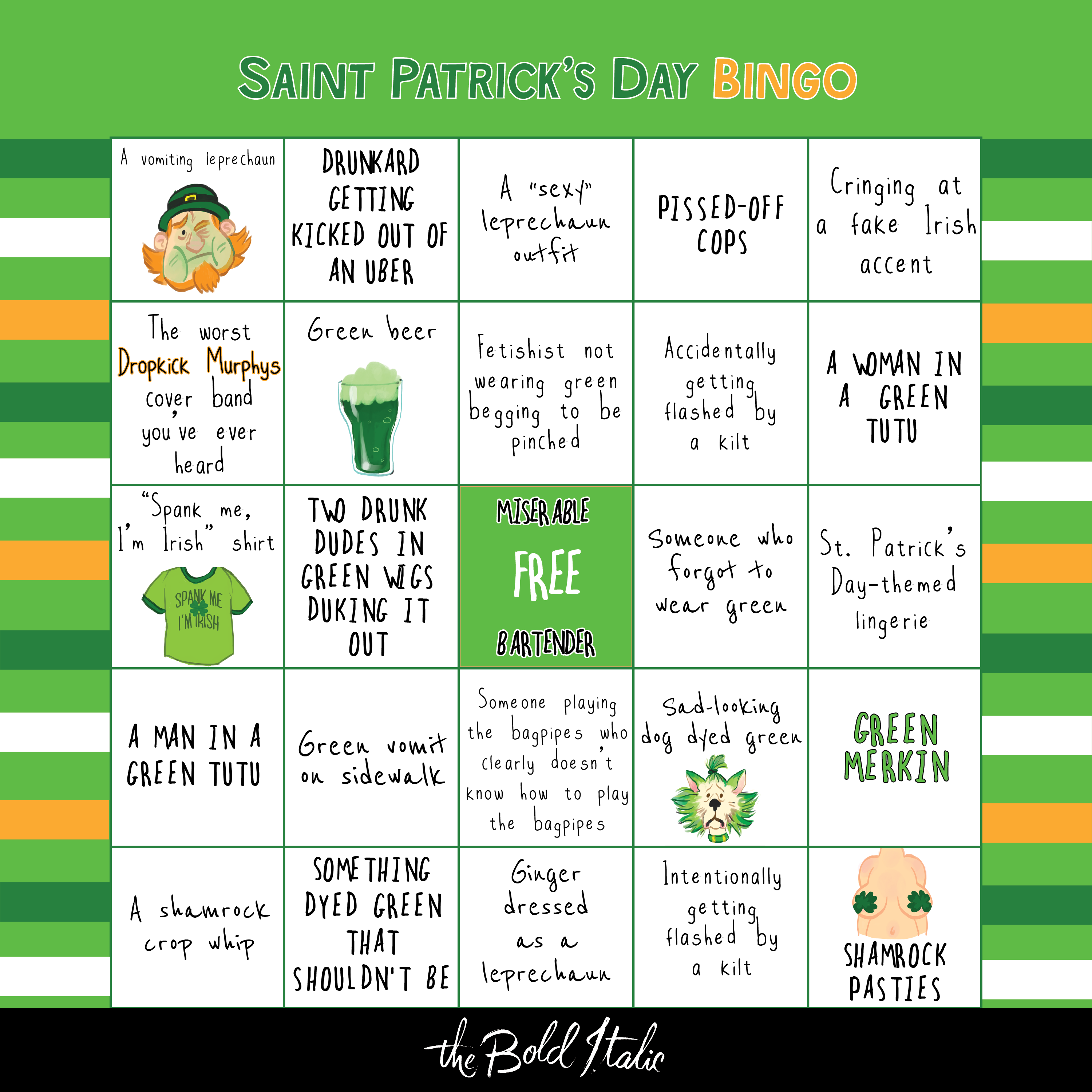 St. Patrick's Day Bingo Night Flyer